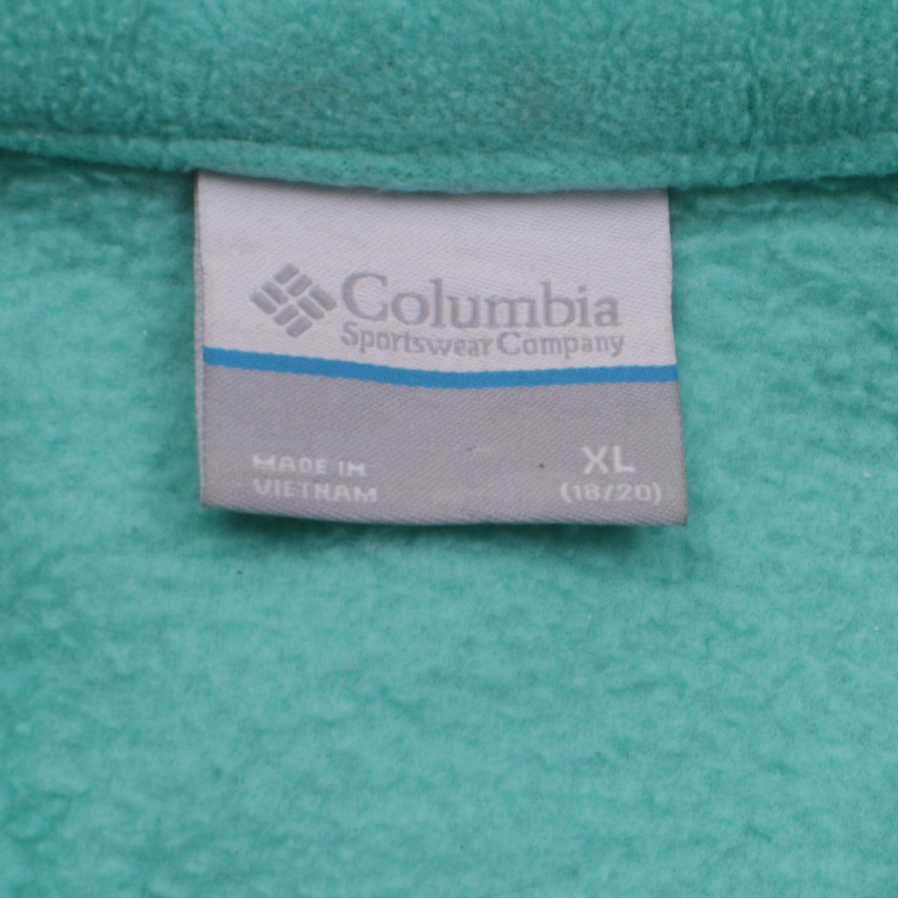 Columbia Womens Blue Fleece Jacket XL Full Zip Warm Casual Coat