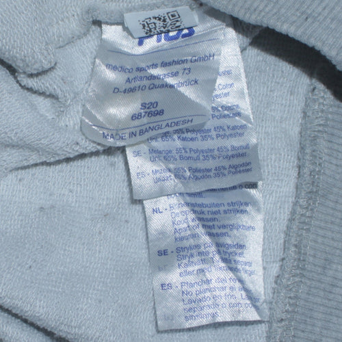 Fila Men’s Grey Logo Tape Crew Neck Sweatshirt M