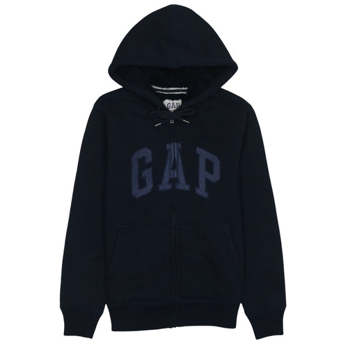 GAP Men's Blue Full Zip Fleece Lined Hoodie Size S
