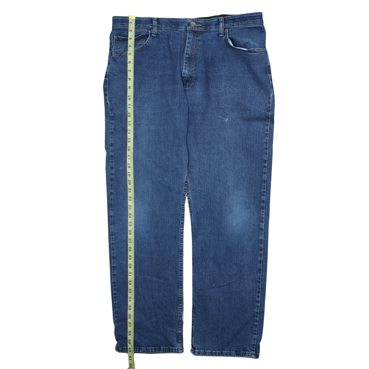Wrangler Men's Blue Straight Regular Fit Denim Jeans 36W 30L
