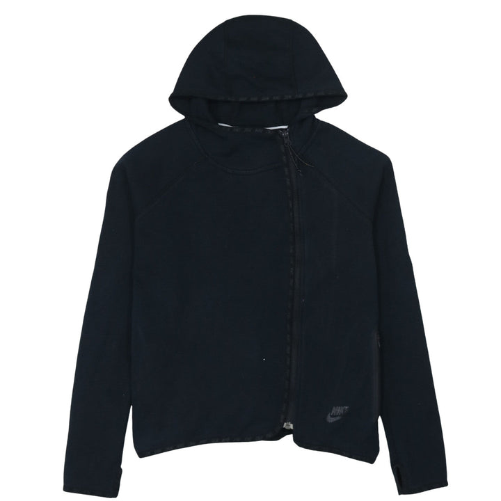 Nike Women's Black Small Full Zip Hoodie Cotton Blend