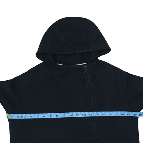 Nike Women's Black Small Full Zip Hoodie Cotton Blend