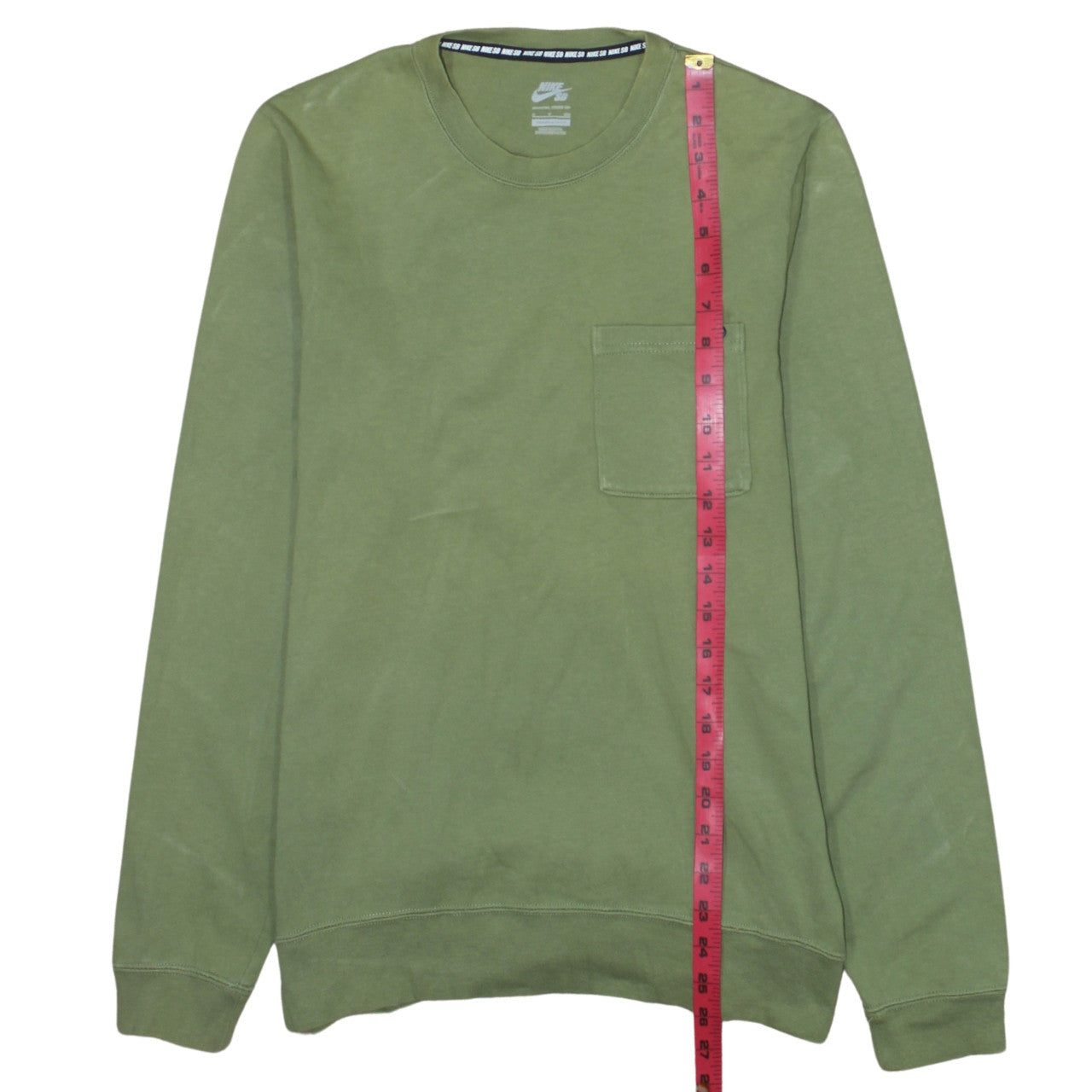 Nike SB Men's Green Cotton Crew Neck Sweatshirt Size S