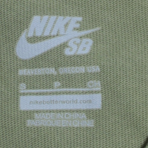 Nike SB Men's Green Cotton Crew Neck Sweatshirt Size S