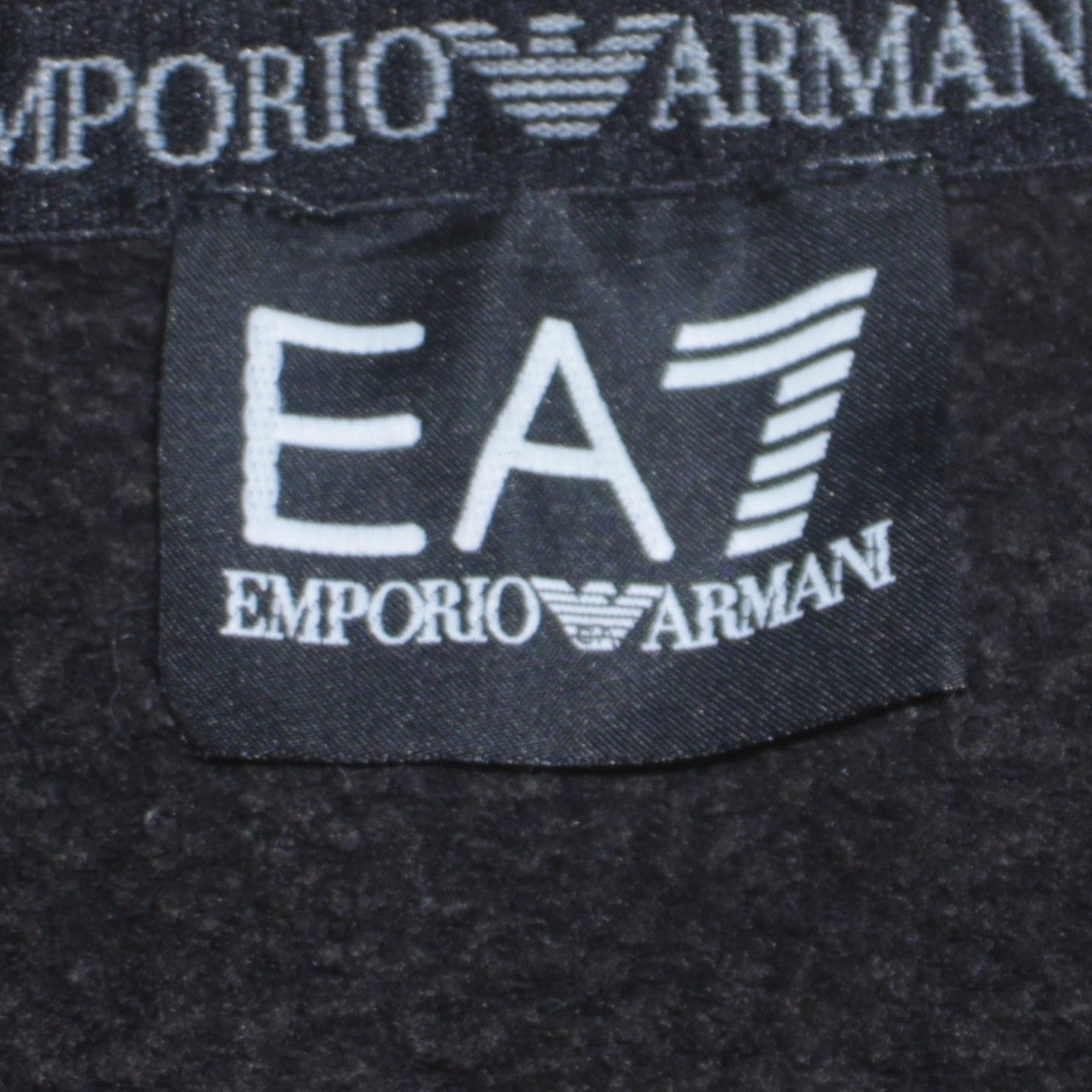 Emporio Armani EA7 Men's Black Logo Sweatshirt M Pullover