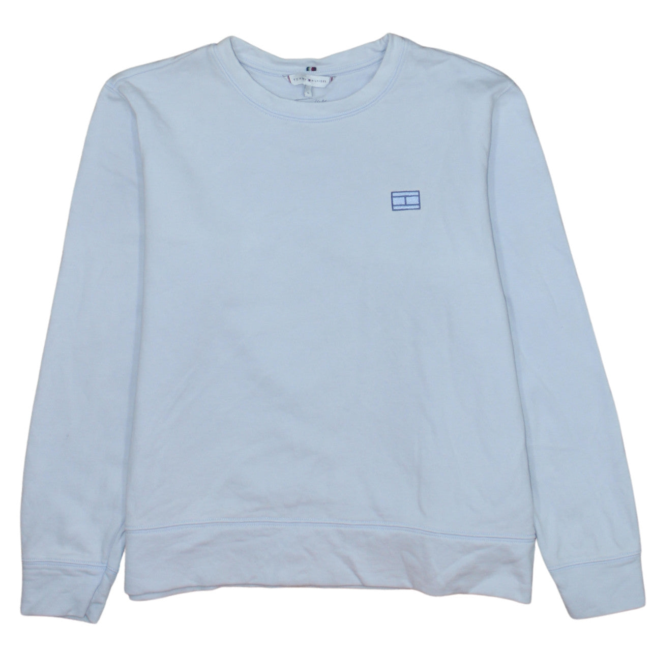 Tommy Hilfiger Men's Blue Small Pullover Sweatshirt Cotton