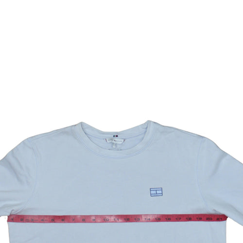 Tommy Hilfiger Men's Blue Small Pullover Sweatshirt Cotton