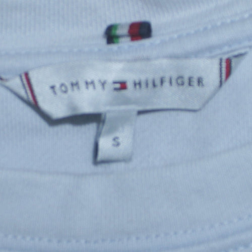 Tommy Hilfiger Men's Blue Small Pullover Sweatshirt Cotton