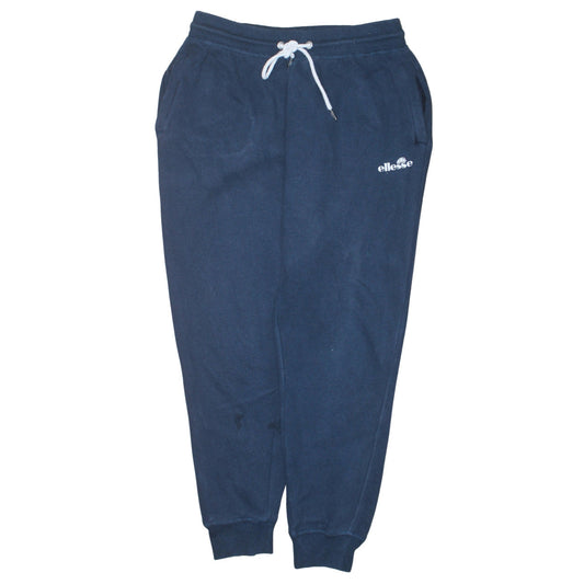 Ellesse Men's Blue Sweatpants Tapered Fit Fleece Joggers Size S