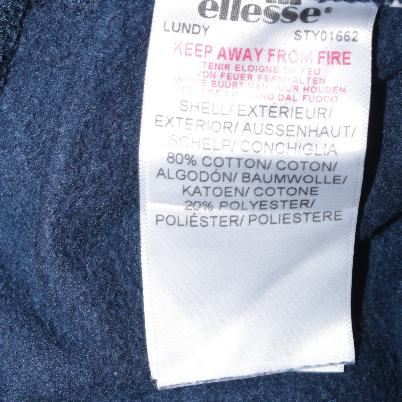 Ellesse Men's Blue Sweatpants Tapered Fit Fleece Joggers Size S