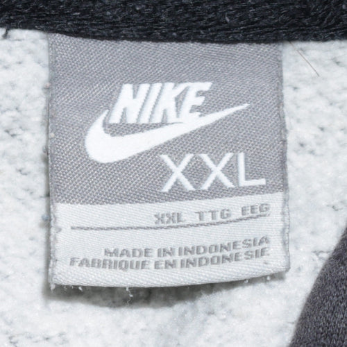 Nike Men's Grey 2XL Pullover Fleece Hoodie Sweatshirt