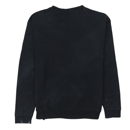 Adidas Womens Black Crew Neck Pullover Sweatshirt Size 12