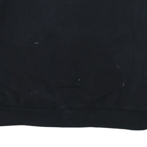 Adidas Womens Black Crew Neck Pullover Sweatshirt Size 12