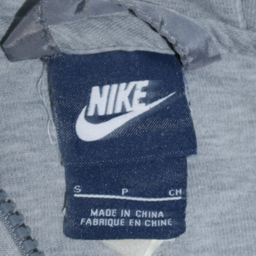 Nike Men’s Grey Full Zip Hoodie Size S Regular Fit