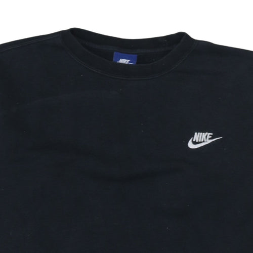 Nike Men's Black Pullover Crew Neck Sweatshirt M Regular Fit