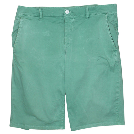 Hugo Boss Men's Green Chino Shorts Size 36 Regular Fit Summer Style