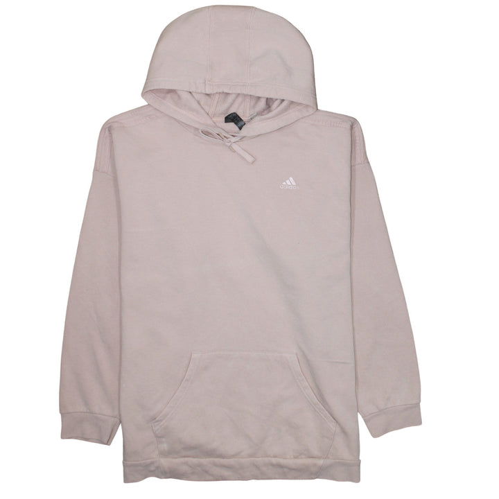 Adidas Women's Beige Pullover Hoodie Size 12/14 Cotton Blend Casual