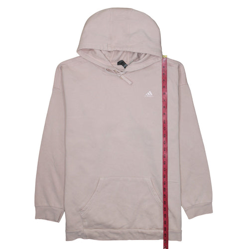Adidas Women's Beige Pullover Hoodie Size 12/14 Cotton Blend Casual