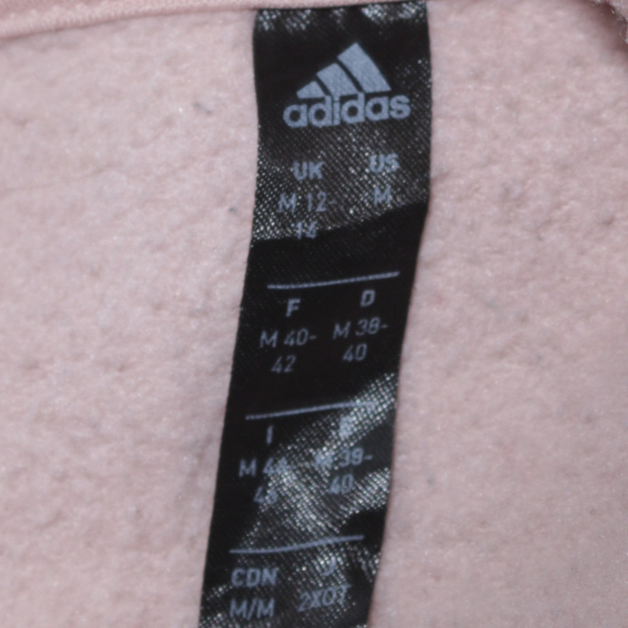 Adidas Women's Beige Pullover Hoodie Size 12/14 Cotton Blend Casual
