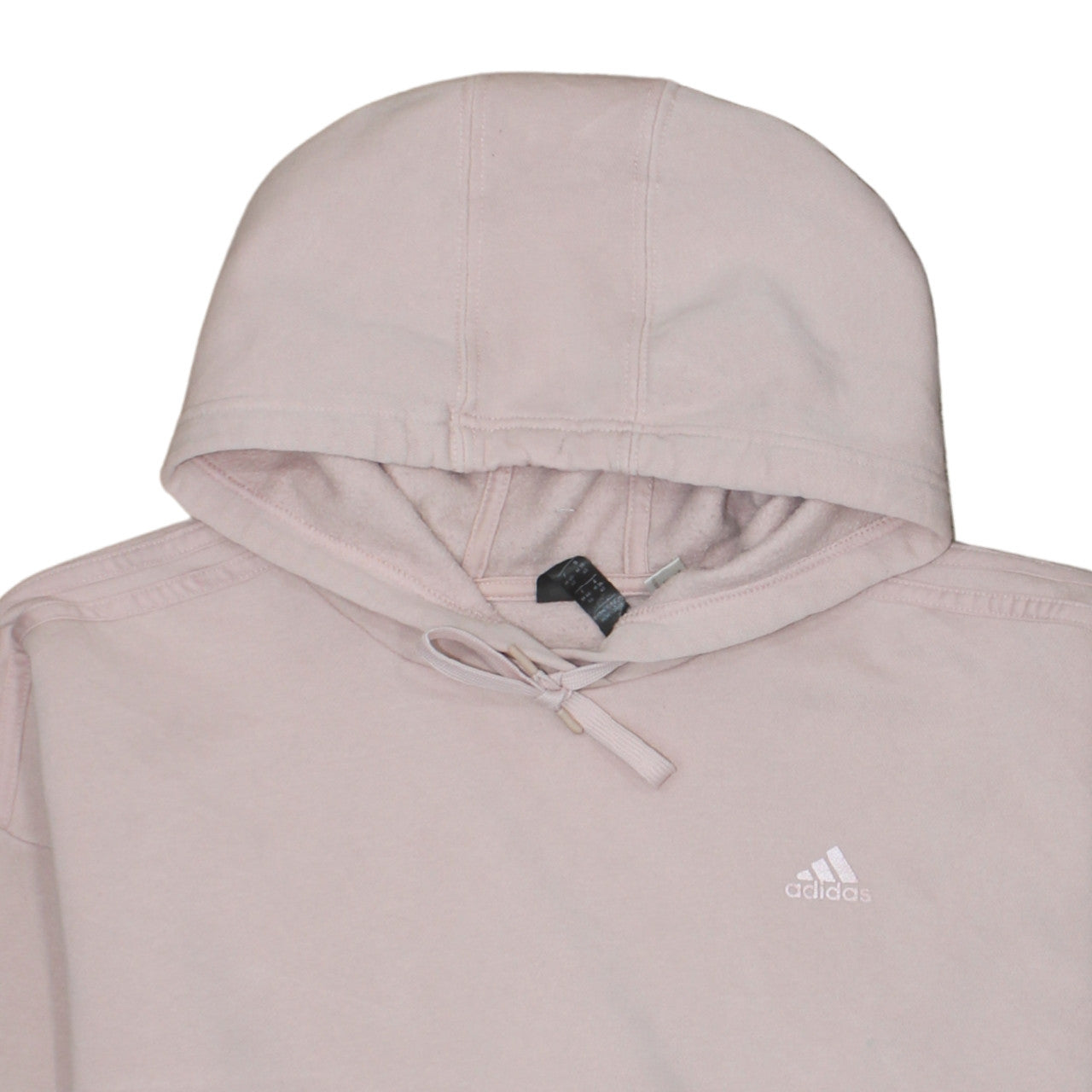 Adidas Women's Beige Pullover Hoodie Size 12/14 Cotton Blend Casual
