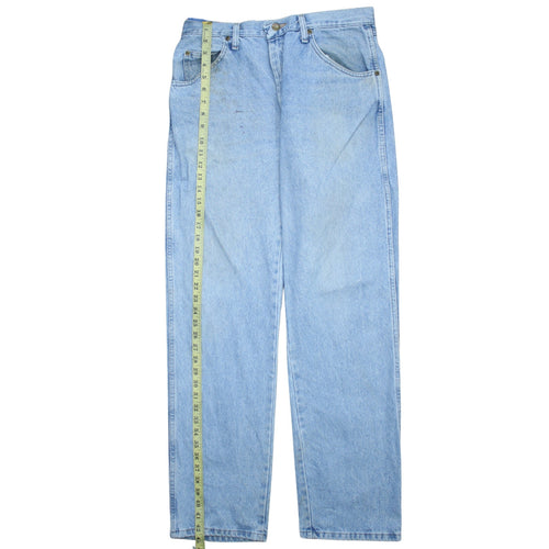 Wrangler Men's Blue Regular Fit Straight Leg Jeans 34x32