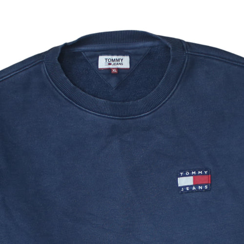 Tommy Jeans Men's Blue XL Pullover Crew Neck Sweatshirt