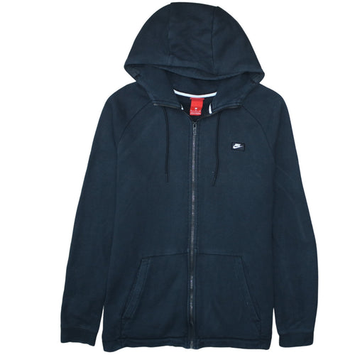 Nike Men's Black Full Zip Hoodie XL Fleece Sweatshirt