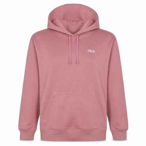 Fila Women’s Pink Pullover Hoodie L Embroidered Logo Sweatshirt