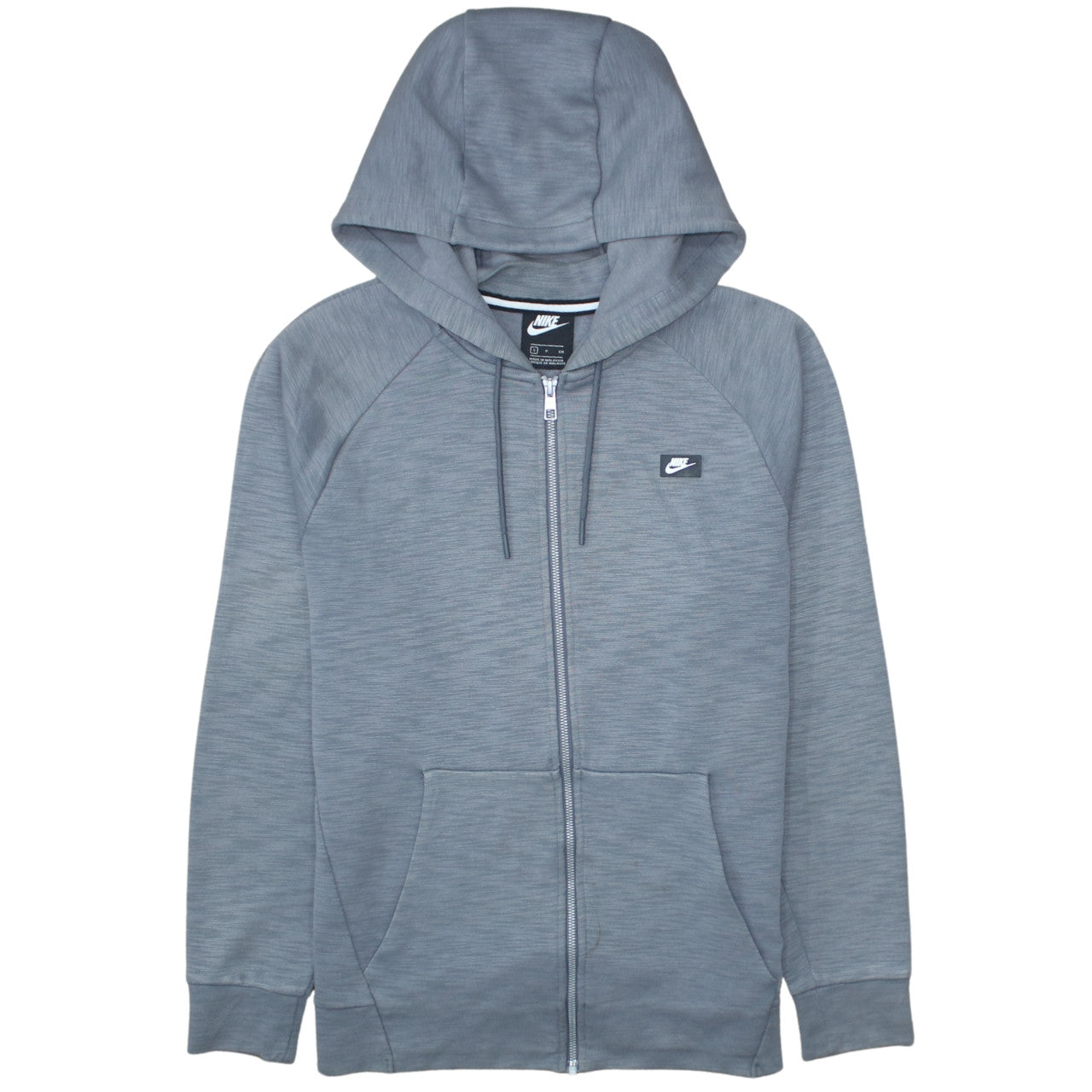 Nike Men’s Grey Full Zip Hoodie Small Regular Fit