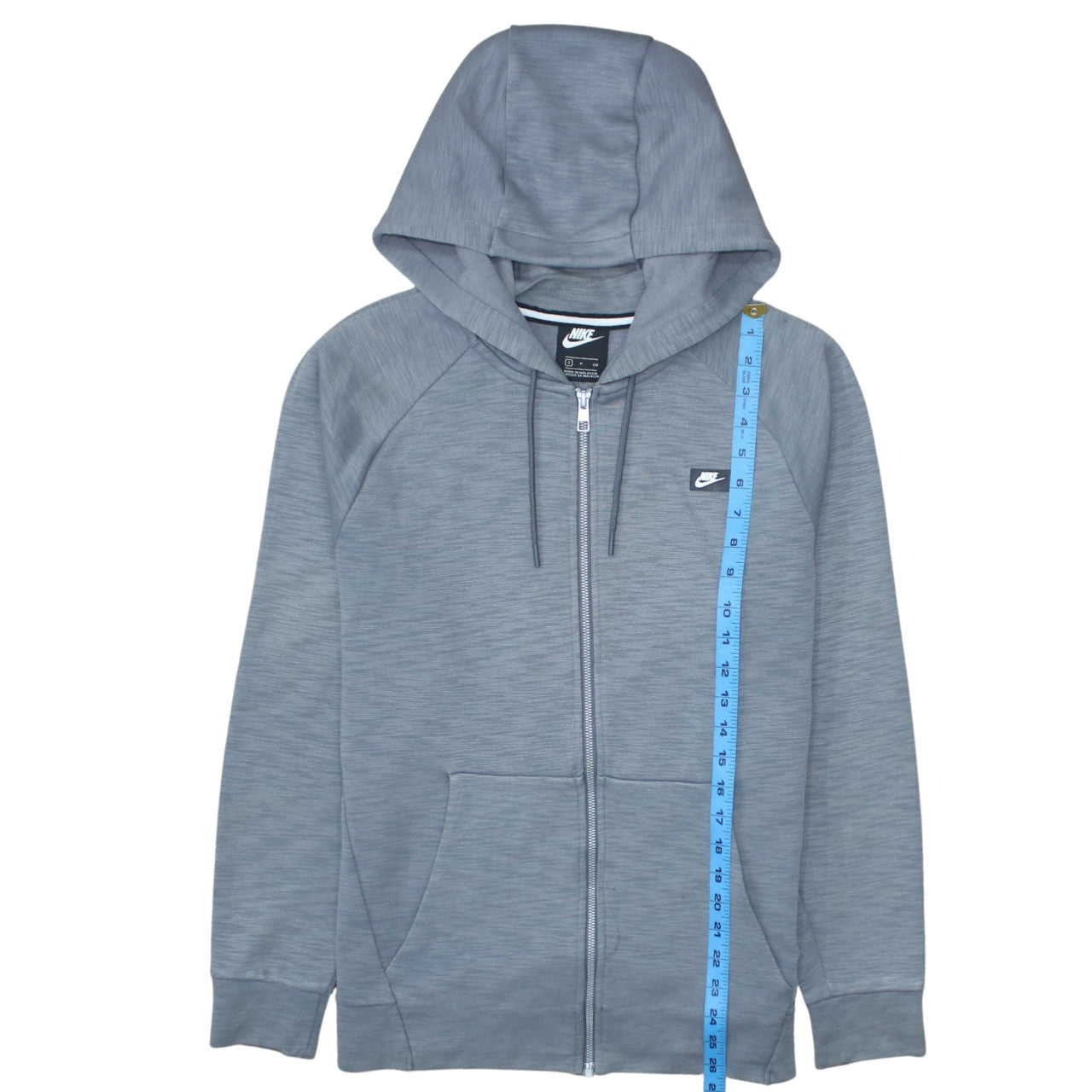 Nike Men’s Grey Full Zip Hoodie Small Regular Fit