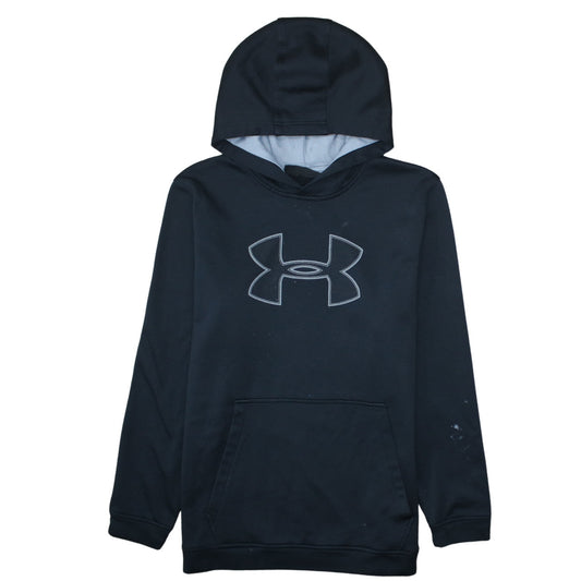 Under Armour Men's Black L Pullover Hoodie ColdGear Fleece Sportswear