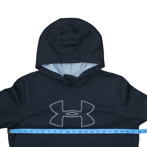 Under Armour Men's Black L Pullover Hoodie ColdGear Fleece Sportswear