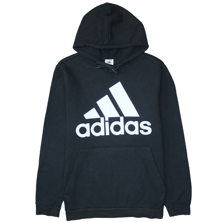 Adidas Men's Black Pullover Hoodie L Sports Fleece Sweatshirt
