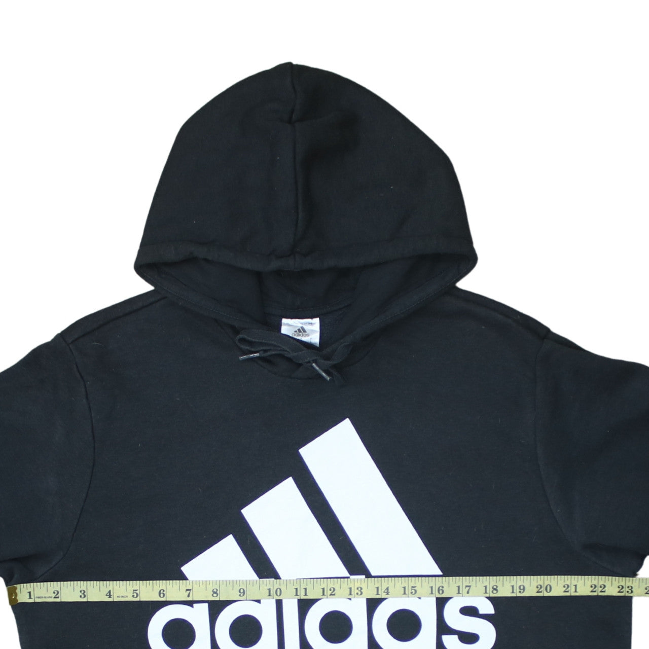 Adidas Men's Black Pullover Hoodie L Sports Fleece Sweatshirt