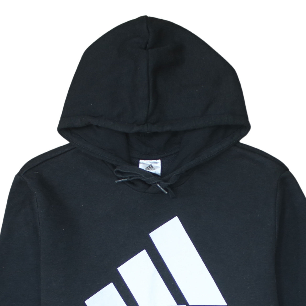 Adidas Men's Black Pullover Hoodie L Sports Fleece Sweatshirt