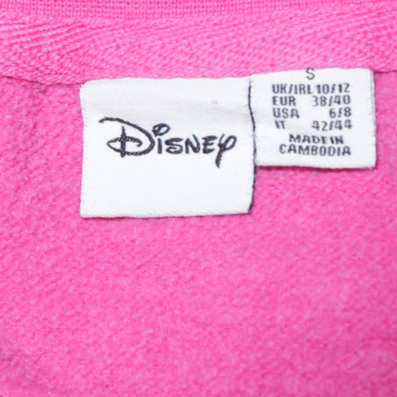 Disney Primark Womens Pink Minnie Mouse Pullover Sweatshirt Size S 10/12