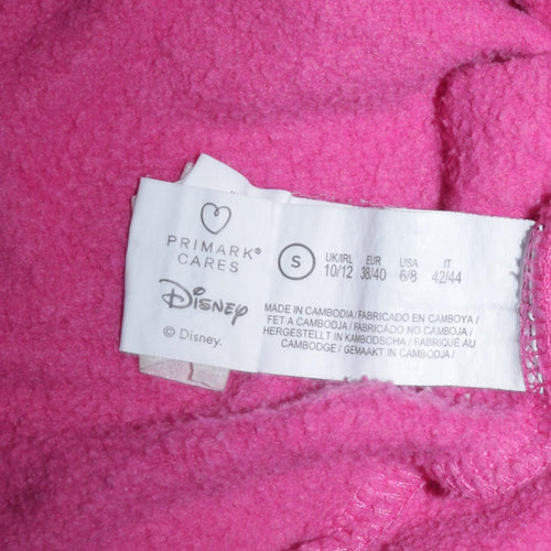 Disney Primark Womens Pink Minnie Mouse Pullover Sweatshirt Size S 10/12
