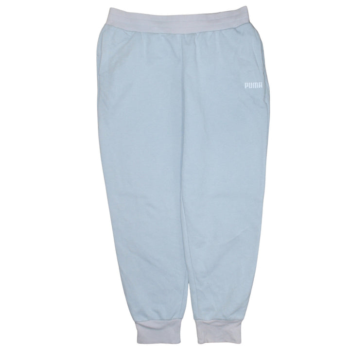 Puma Women's Light Blue Jogger Sweatpants Size L Comfy Casual