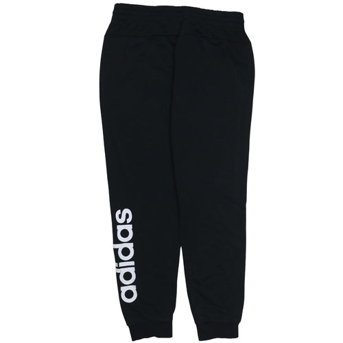 Adidas Women Black L 16-18 Jogger Sweatpants Elastic Waist Pockets
