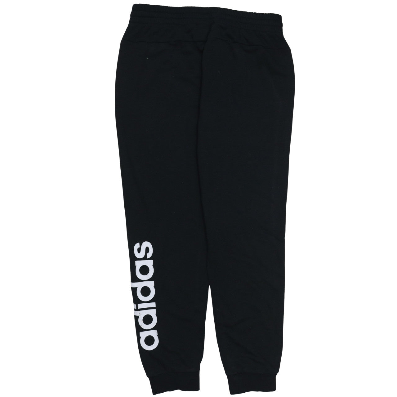 Adidas Women Black L 16-18 Jogger Sweatpants Elastic Waist Pockets