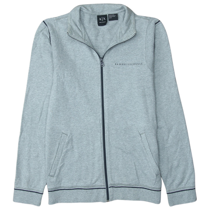 Armani Exchange Men's Grey Full Zip Cotton Sweatshirt M