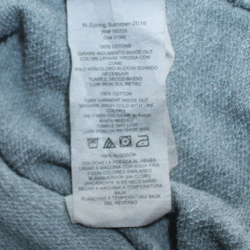 Armani Exchange Men's Grey Full Zip Cotton Sweatshirt M