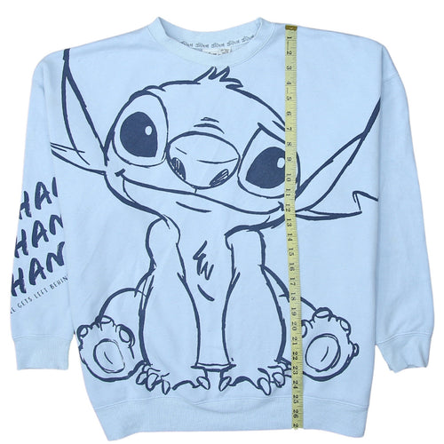 Primark Disney Stitch Blue Sweatshirt Women’s Size M 12/14 Pullover