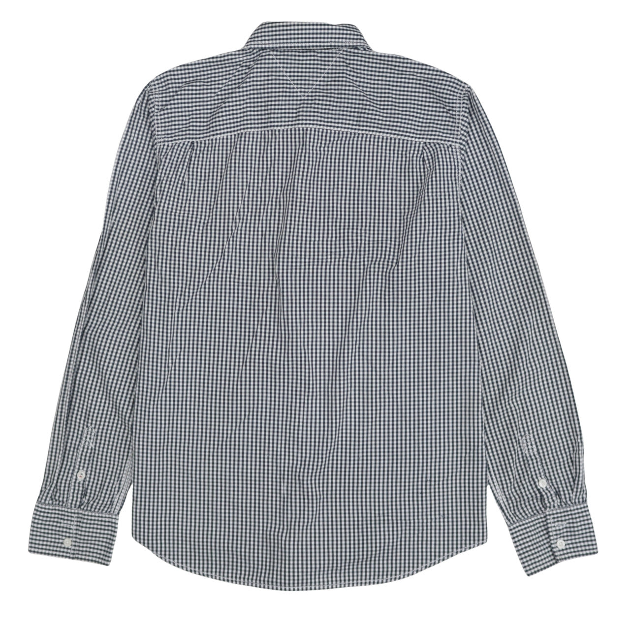 Tommy Hilfiger Men's Blue Check Button-Down Long Sleeve Shirt XL
