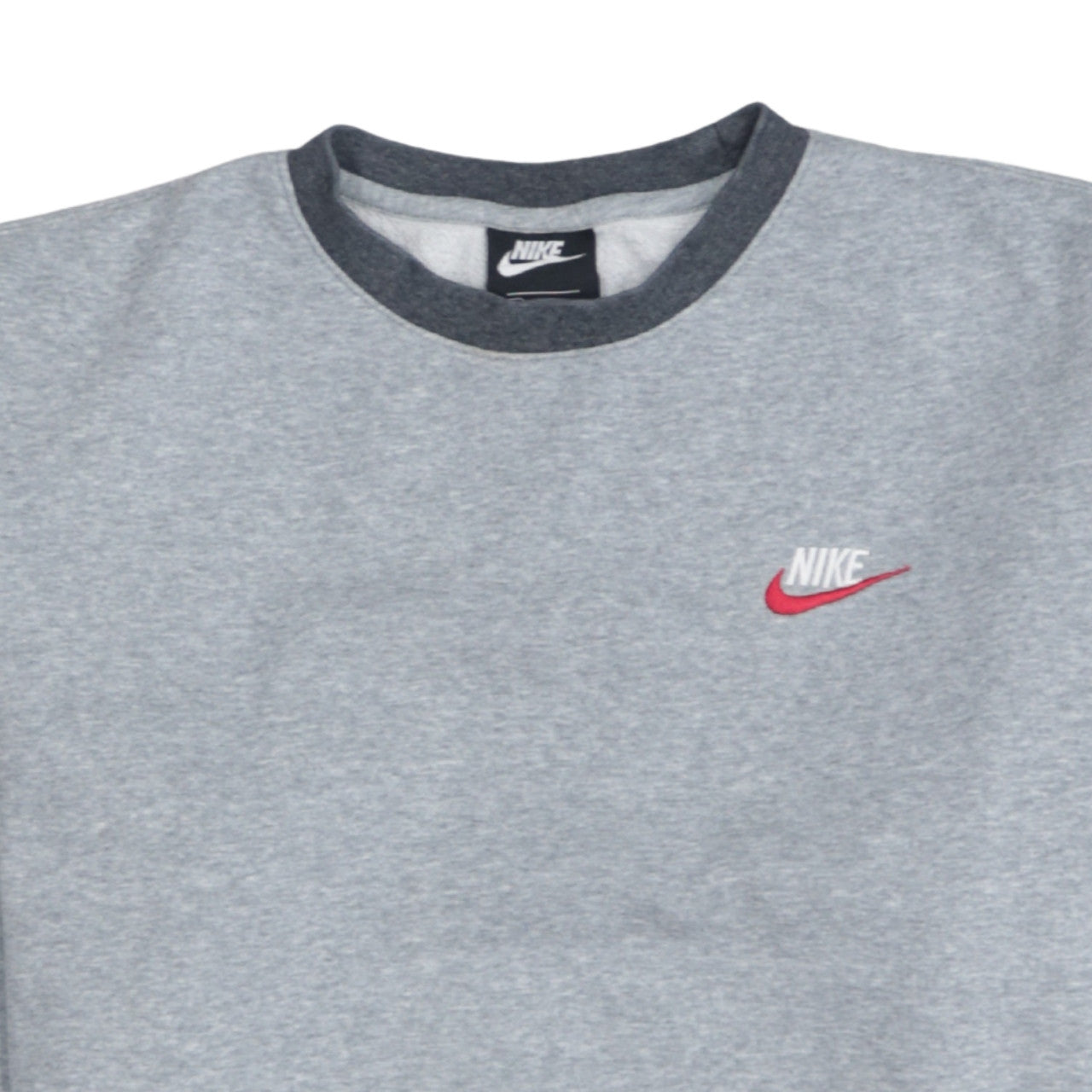 Nike Men's Grey Small Crew Neck Pullover Sweatshirt