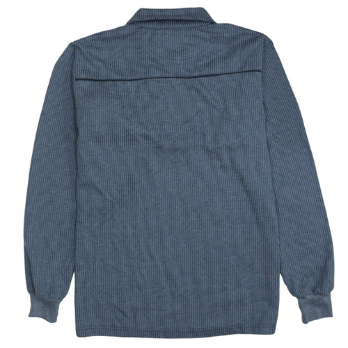 Jack Wolfskin Mens Blue L Henley 1/4 Zip Outdoor Sweatshirt