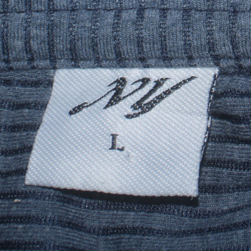 Jack Wolfskin Mens Blue L Henley 1/4 Zip Outdoor Sweatshirt