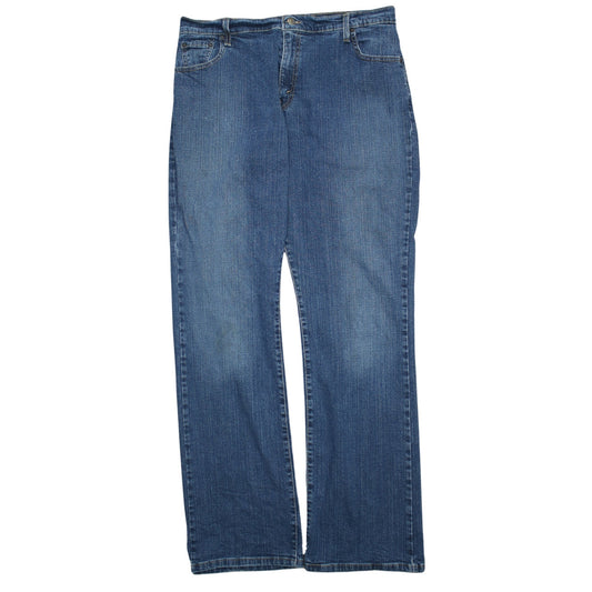 Levi's Women's Blue Straight Leg Stretch Denim Jeans Size 16