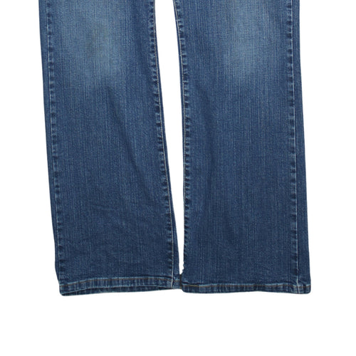 Levi's Women's Blue Straight Leg Stretch Denim Jeans Size 16