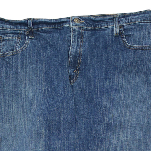 Levi's Women's Blue Straight Leg Stretch Denim Jeans Size 16